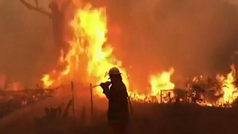 Thousands of Firefighters Trying to Fight in California Fires