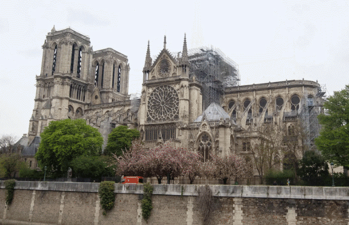 Construction Workers Back to Work at Notre-Dame