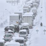 Thousands of Cars Stuck on Japan Highway for Hours Due to Snow Storm