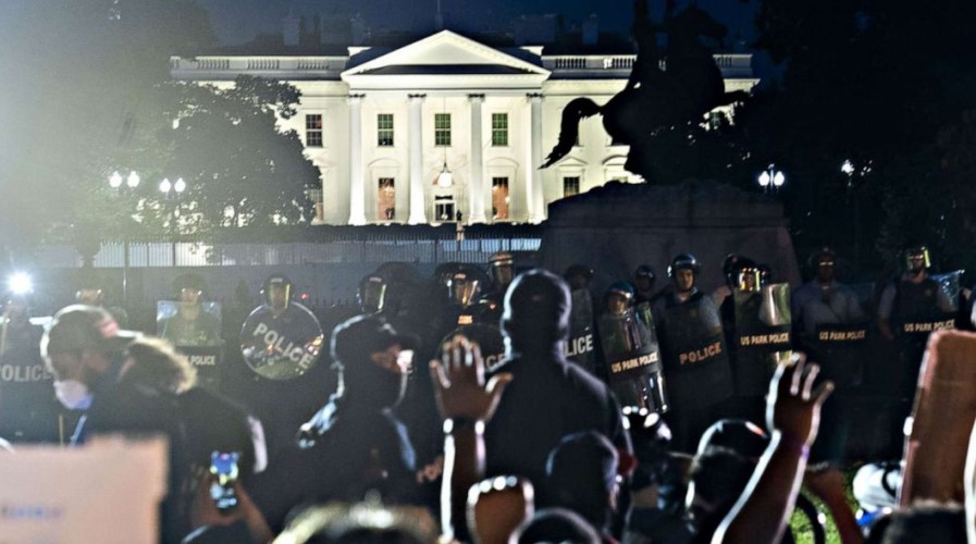 Trump Transfigured Storming the Capitol as A Peaceful Rally